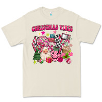 Bone retro pink christmas vibes Premium Tee - MaliasSmallBusiness