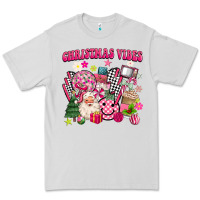 Dove Grey retro pink christmas vibes Premium Tee - MaliasSmallBusiness