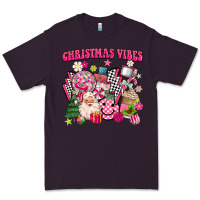 Plum retro pink christmas vibes Premium Tee - MaliasSmallBusiness