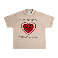 French Oak I love you with all my heart Urban Heavy Tee - Bettercallsaul