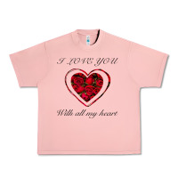 Salmon I love you with all my heart Urban Heavy Tee - Bettercallsaul