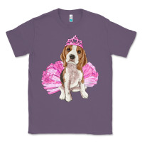 Lavender Balerina beagle with tutu Classic Tee - RanaPortraitStore