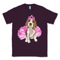 Plum Balerina beagle with tutu Classic Tee - RanaPortraitStore