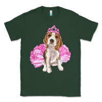 Sports Green Balerina beagle with tutu Classic Tee - RanaPortraitStore