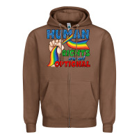 Chestnut Human Rights Are Not Optional Zipper Hoodie - BundleAndBundleShop