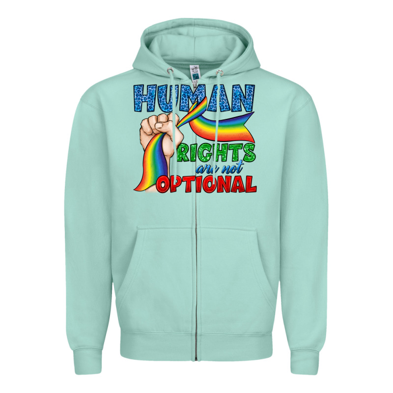 Human Rights Are Not Optional Zipper Hoodie by BundleAndBundleShop | Teevron