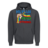 Smoke Human Rights Are Not Optional Zipper Hoodie - BundleAndBundleShop