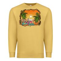 Antique Gold beach vibes Premium Sweatshirt - CowhideDigitalArt