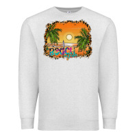Oatmeal Heather beach vibes Premium Sweatshirt - CowhideDigitalArt