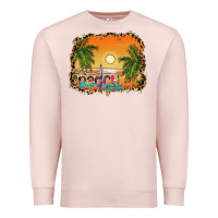Pale Pink beach vibes Premium Sweatshirt - CowhideDigitalArt