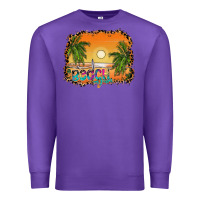Purple beach vibes Premium Sweatshirt - CowhideDigitalArt