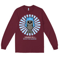 Burgundy rocky the squirrel retro vintage Long Sleeve Tee - tuanDangUi