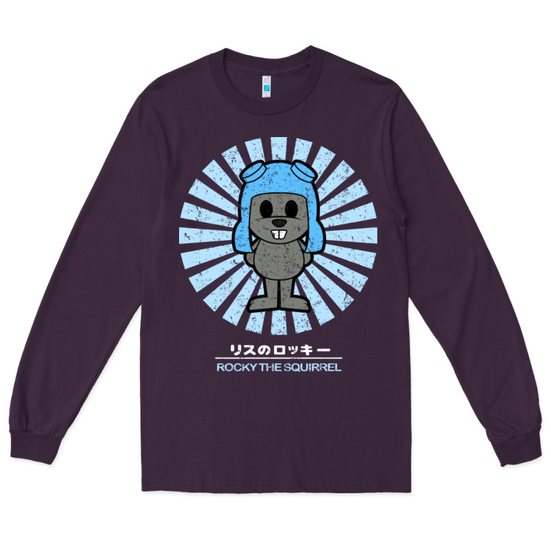 Rocky The Squirrel Retro Vintage Long Sleeve Tee by tuanDangUi | Teevron