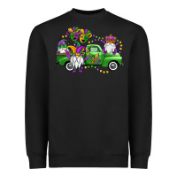 Mardi Gras Gnomes Truck Heavyweight Sweatshirt | Teevron