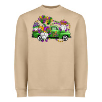 Mushroom mardi gras gnomes truck Heavyweight Sweatshirt - OliviaCreatesArt