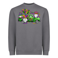 Storm mardi gras gnomes truck Heavyweight Sweatshirt - OliviaCreatesArt