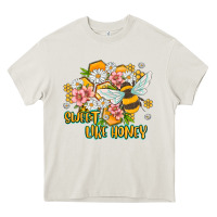 Cream like honey Heavy Core Tee - MaliasSmallBusiness