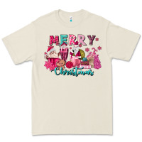 Pink Christmas Coffee Cups Premium Tee | Teevron