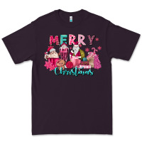 Plum pink christmas coffee cups Premium Tee - MaliasSmallBusiness