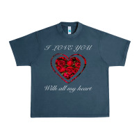 Midnight Navy I love you with all my heart Urban Heavy Tee - Bettercallsaul