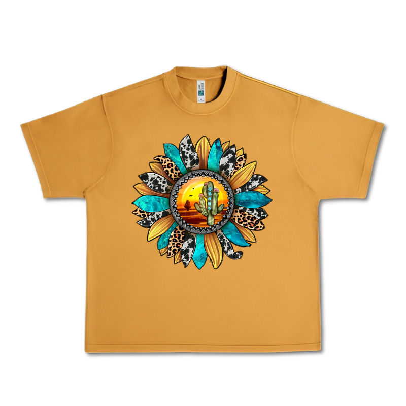 Sunset Sunflower Urban Heavy Tee by JahusDesignShop | Teevron