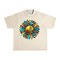 Sandshell sunset sunflower Urban Heavy Tee - JahusDesignShop