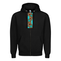 Black american football with leopard pen wraps Zipper Hoodie - BundleAndBundleShop