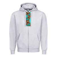 Heather Grey american football with leopard pen wraps Zipper Hoodie - BundleAndBundleShop