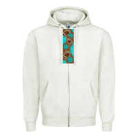 Oatmeal Heather american football with leopard pen wraps Zipper Hoodie - BundleAndBundleShop