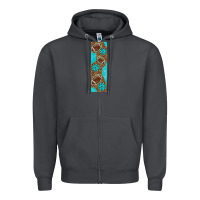 Smoke american football with leopard pen wraps Zipper Hoodie - BundleAndBundleShop