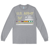 Heather Grey Vietnam Veteran Shirt US Army Veteran Day Women Me Long Sleeve Tee - tuanDangUi
