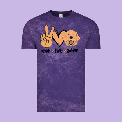 Peace Love Golden Vintage Tee Designed By Bettercallsaul