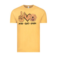Vintage Mustard Peace Love Golden Vintage Tee - Bettercallsaul