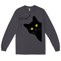 Smoke black cat day halloween black cat meow Long Sleeve Tee - tuanDangUi