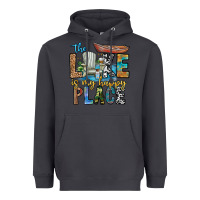 Smoke the lakes my happy place Heavyweight Hoodie - CowhideDigitalArt