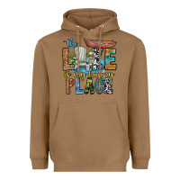 Toasted Coconut the lakes my happy place Heavyweight Hoodie - CowhideDigitalArt