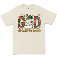 Bone With God all things are possible with snowman Premium Tee - NancyCooperArtShop