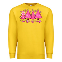 Lemon Tis the Season Pink Trees Premium Sweatshirt - CowhideDigitalArt