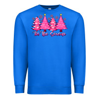 True Royal Tis the Season Pink Trees Premium Sweatshirt - CowhideDigitalArt