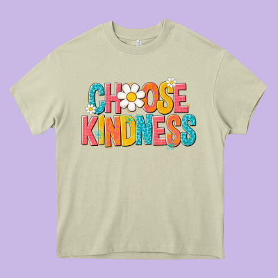 Choose Kindness Heavy Core Tee Designed By Nancycooperartshop