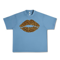 Pebble Blue leopard lips Urban Heavy Tee - Bettercallsaul