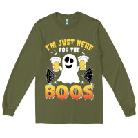 Army Green i'm just here for the boos halloween costume gift Long Sleeve Tee - tuanDangUi