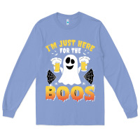Colony Blue i'm just here for the boos halloween costume gift Long Sleeve Tee - tuanDangUi