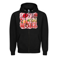 Black love you more Zipper Hoodie - FaDigitalArtStudio