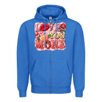 True Royal love you more Zipper Hoodie - FaDigitalArtStudio