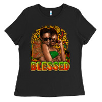 Black black couple blessed Ladies Tee - NancyCooperArtShop