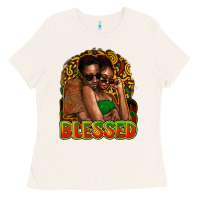 Bone black couple blessed Ladies Tee - NancyCooperArtShop