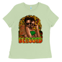 Matcha black couple blessed Ladies Tee - NancyCooperArtShop
