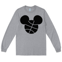 Heather Grey basketball soft cotton Long Sleeve Tee - tuanDangUi