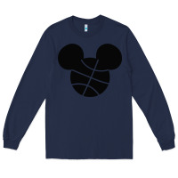 Navy basketball soft cotton Long Sleeve Tee - tuanDangUi
